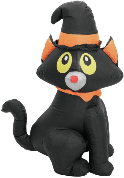 EUROPALMS Halloween Aufblasbare Figur Katze, 122cm